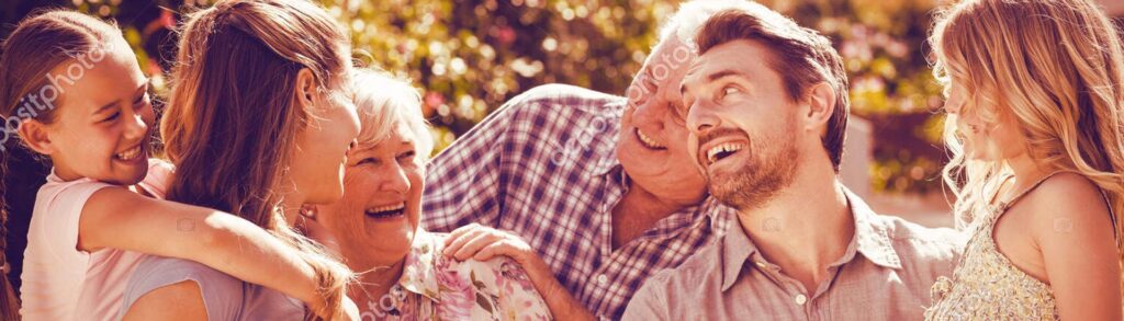 Family smiling after getting affordable health insurance in Three Rivers, MI